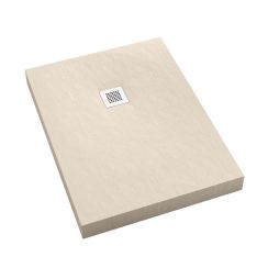 Schedpol New Horizons Cashmere Stone receveur de douche rectangulaire 160x80 cm beige 3.3312/PK/ST-M2