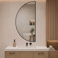 Baltica Design Aluma miroir 60x120 cm noir 5904107933733