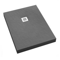 Schedpol New Horizons Grey Stone receveur de douche rectangulaire 160x80 cm gris 3.3312/S/ST-M2