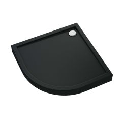 Schedpol Competia New Black Mat receveur de douche semi-circulaire 90x90 cm noir 3.4634/C/MG