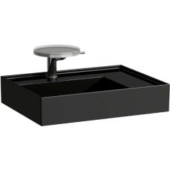 Laufen Kartell lavabo 60x46 cm rectangulaire classique noir brillant H8103340201111