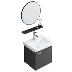 Rea Molly lavabo avec meuble et miroir 43 cm grise REA-M0008