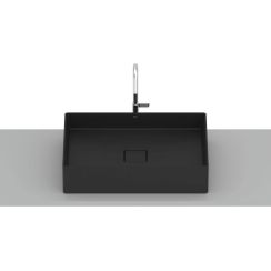 Roca Terra lavabo 51x36 cm rectangulaire à poser noir mat A32787Z080