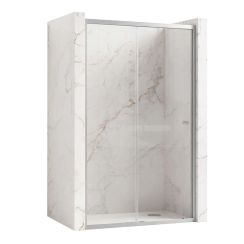 Rea Slide porte de douche 110 cm coulissant chrome brillant/verre transparent REA-K0565