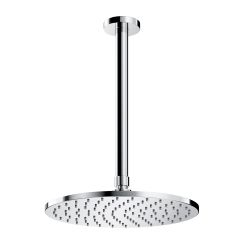 Omnires SlimLine douche à effet de pluie avec bras 25x25 cm ronde chrome WSSET1CR
