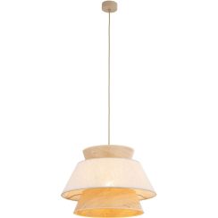 TK Lighting Kalum lampe suspendue 1x15 W beige 11782