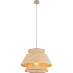 TK Lighting Kalum lampe suspendue 1x15 W beige 11784