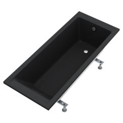 Schedline Milos Black Mat baignoire rectangulaire 160x70 cm noir 3WSP.M1P-16070/C/MG