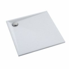 Schedline Libra Grooved White Stone receveur de douche carré 90x90 cm blanc 3SP.L1K-9090/B/GR