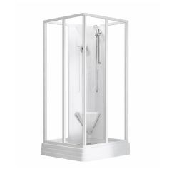 Ravak Supernova cabine avec receveur 80x80 cm carrée blanc brillant/verre transparent 82644112Z1