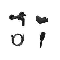 Ravak Flat mitigeur de douche murale noir X07S116