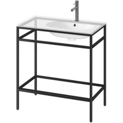 Cersanit Zen console 79.5x44.7x83 cm sous-lavabo sur pied noir S1001-036