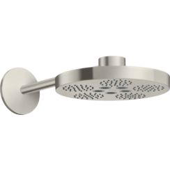 Axor One douche à effet de pluie avec bras 28x28 cm ronde acier 48492800