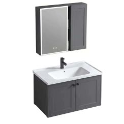 Rea Monti ensemble de meubles de salle de bain 60x48x cm sous-lavabo suspendu gris REA-M0015