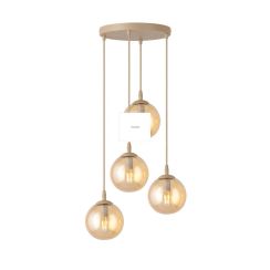Emibig Cosmo lampe suspendue 4x10 W beige 1791/4PREM