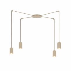 Emibig Traker lampe suspendue 4x10 W beige 1821/4