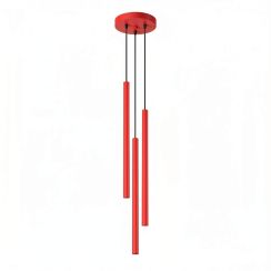 Sollux Lighting Pastelo lampe suspendue 3x8 W rouge SL.2143