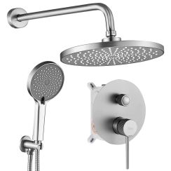 Rea Lungo Stripe ensemble de douche encastré oui acier REA-P9493