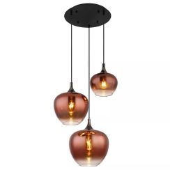 Globo Lighting Maxy lampe suspendue 3x40 W noir 15548-3HG