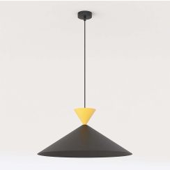 Emibig Ralf lampe suspendue 1x10 W noir-orange 1746/1L