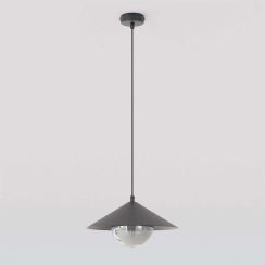 Emibig Mono lampe suspendue 1x10 W noir-opale 1721/1S