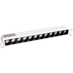 MaxLight X-Line plafonnier x15 W blanc-noir H0138