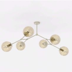 Emibig Space plafonnier 6x10 W beige 1702/6