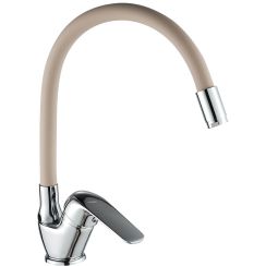 Kuchinox Elza mitigeur de cuisine sur pied chrome-beige BKE_467D