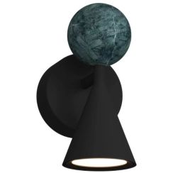 MaxLight Bingo applique murale 1x8 W noir W0444
