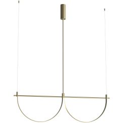 MaxLight Victoria lampe suspendue 2x40 W doré P0689