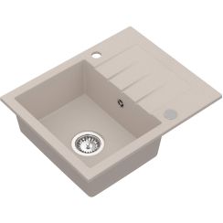 Ruvetti Morris 120 évier en granit 57.6x47 cm beige 3001MO_BE120_W