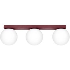 Sollux Lighting Yoli plafonnier 3x8 W bordeaux SL.2252