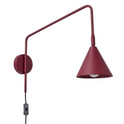Sollux Lighting Nox applique murale 1x10 W bordeaux SL.2289