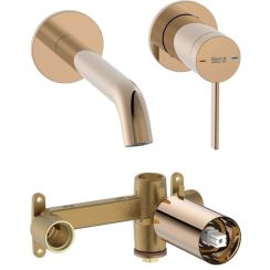 Set mitigeur de lavabo Roca Ona A5A359ERG0, élément encastré Roca Ona A5E3501RG0