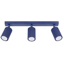 Sollux Lighting Karbon plafonnier 3x10 W bleu SL.2322