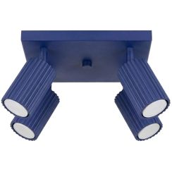 Sollux Lighting Karbon plafonnier 4x10 W bleu SL.2324