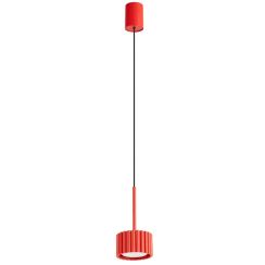 Sollux Lighting Aura lampe suspendue 1x10 W rouge SL.2689