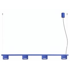 Sollux Lighting Aura lampe suspendue 4x10 W bleu SL.2701