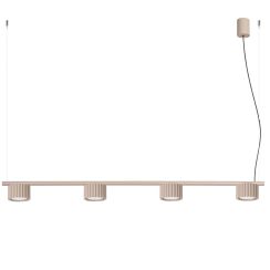 Sollux Lighting Aura lampe suspendue 4x10 W beige SL.2702