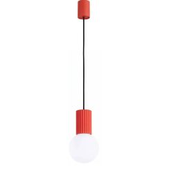 Sollux Lighting Halo lampe suspendue 1x8 W blanc-rouge SL.2396