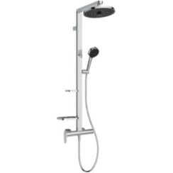 Ideal Standard Ceraflow Alu+ ensemble de douche mural avec douche pluie chrome BD584AA
