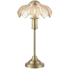 Markslöjd Kurage lampe de table 1x2 W laiton-ambré 109319