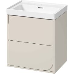 Set armoire Cersanit Crea II S1058-025, lavabo Cersanit Crea K114-006